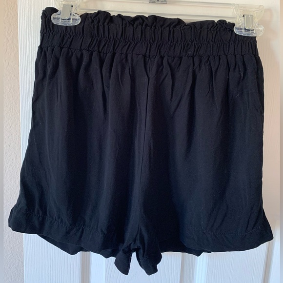 Ambiance Apparel high waist shorts dressy casual black with pockets - Picture 2 of 5